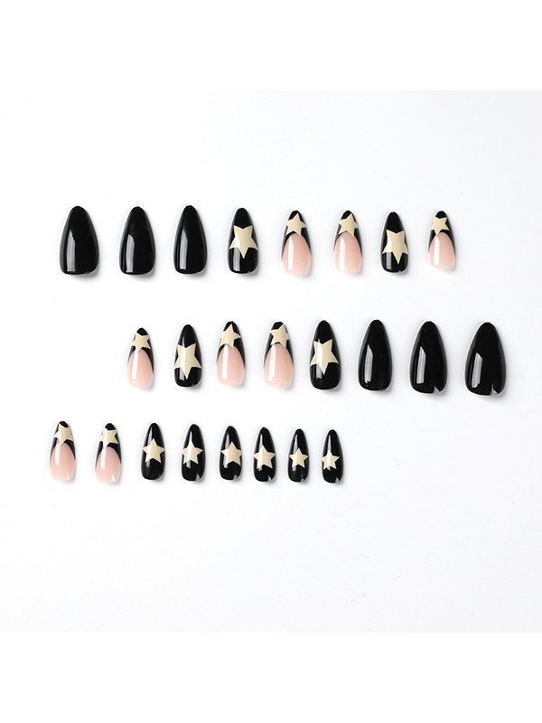 24 x Sternmuster zum Aufdrücken auf Nägeln